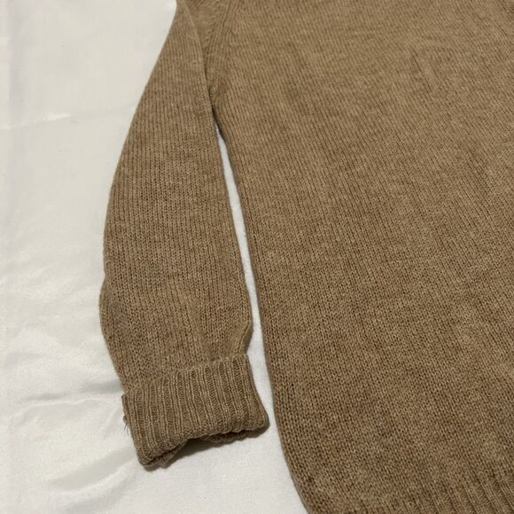 Alexander’s Sweater 100% Pure Wool Shetland Made In Scotland Size S Tan - Picture 11 of 15